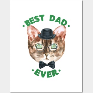 Best Dad Ever | Cad Daddy | Fur Parents | Cat Dad Gifts | Fathers Day Gifts | Cat Lover Gifts Posters and Art